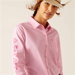 CHEMISE ARIAT KIRBY TEAM ROSE PALE