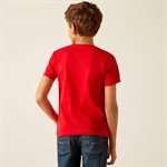ARIAT BOY T-SHIRT WANTED RED