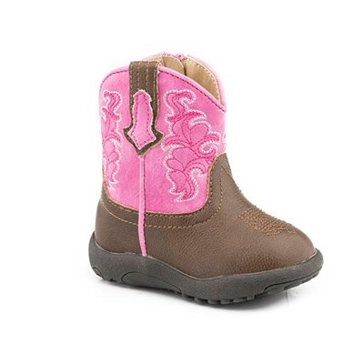 Infant Roper pink boots