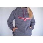 TWO SCOOPS CHARCOAL HOODIE FEMME KIMES RANCH