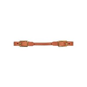 ROUND CURB STRAP LEATHER RUSSET