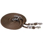 POLY DRAW REINS BROWN
