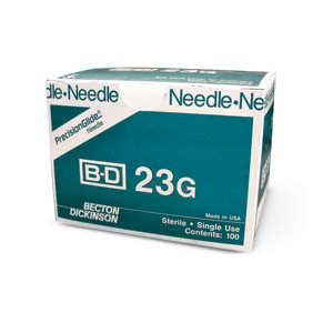 NEEDLE - PLASTIQUE HUB 23G X 3 / 4" (100)