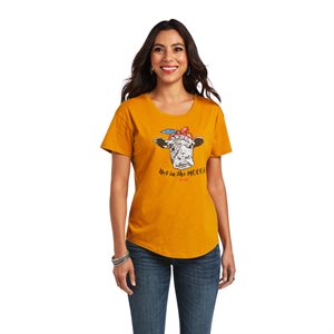 T SHIRT FEMME ARIAT MUSTARD NOT IN THE MOOD