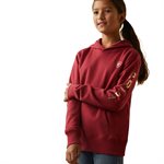 Hoodie Ariat Fillette Earth red