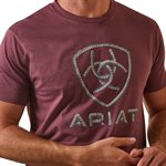 T-Shirt Ariat homme Steel Bar Burgogne