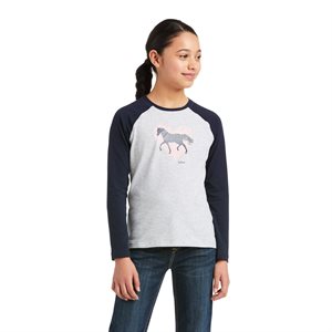 CHANDIAL YOUTH FILLE HEART OF HEART ARIAT NAVY / GRIS