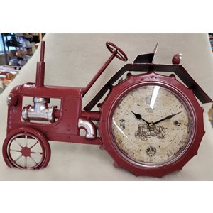 RED TRACTOR TABLE CLOCK