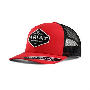 MENS LOGO PATCH RED CAP