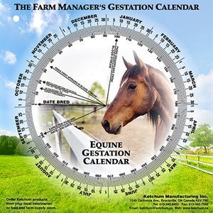 ROUE GESTATION CALENDER EQUIN